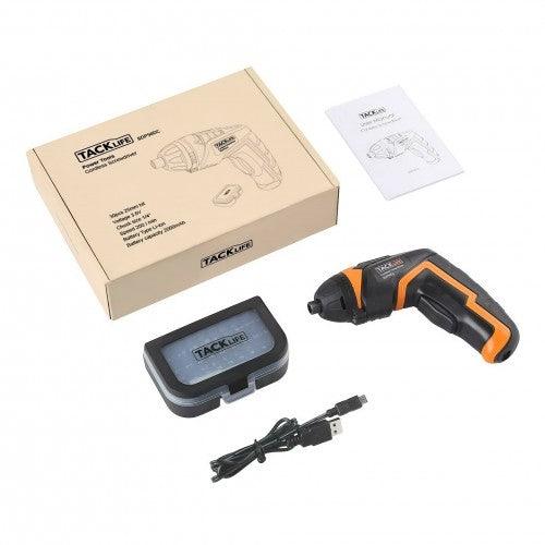 TACKLIFE 3.6V Electric Screwdriver, Cordless USB Rechargeable, 33pcs Driver Bits, - Toytexx TACKLIFE 3.6V Electric Screwdriver, Cordless USB Rechargeable, 33pcs Driver Bits, - Toytexx